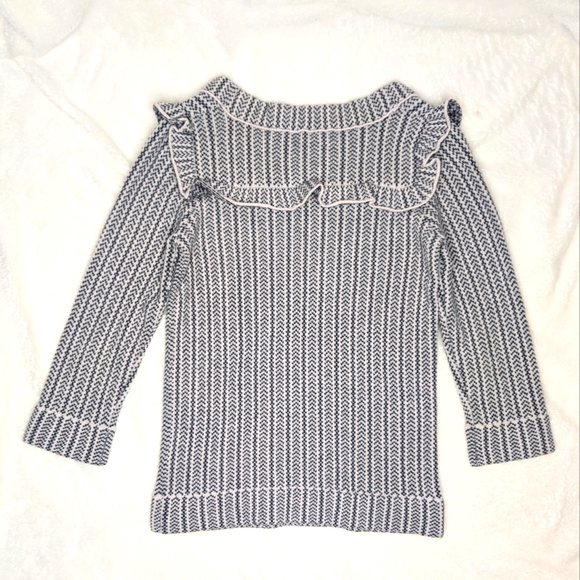Marc by Marc Jacobs Gray Ruffle Shoulder Sweater - Picture 3 of 4
